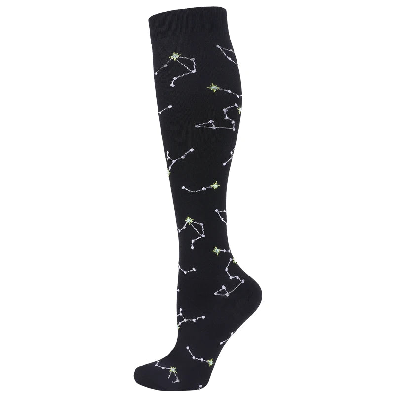 New Compression Socks Men Women Graduated 20-30 Mmhg Fit For Medical Edema Diabetes Varicose Veins, Running Compression Socks