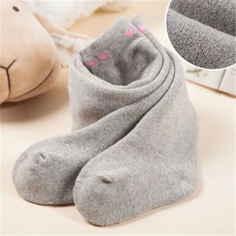 Soft Cotton Baby Girl Tights Thicken Children Pantyhose