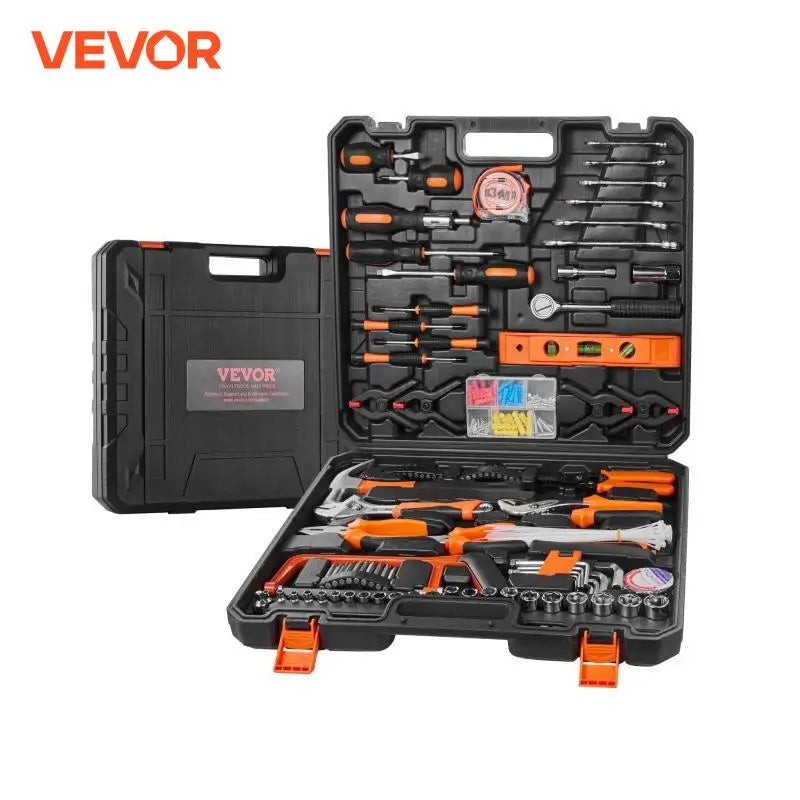 VEVOR Tool Kit Home Repairing with Portable Tool Storage Case for Home Maintenance DIY Projects and Automotive Repair