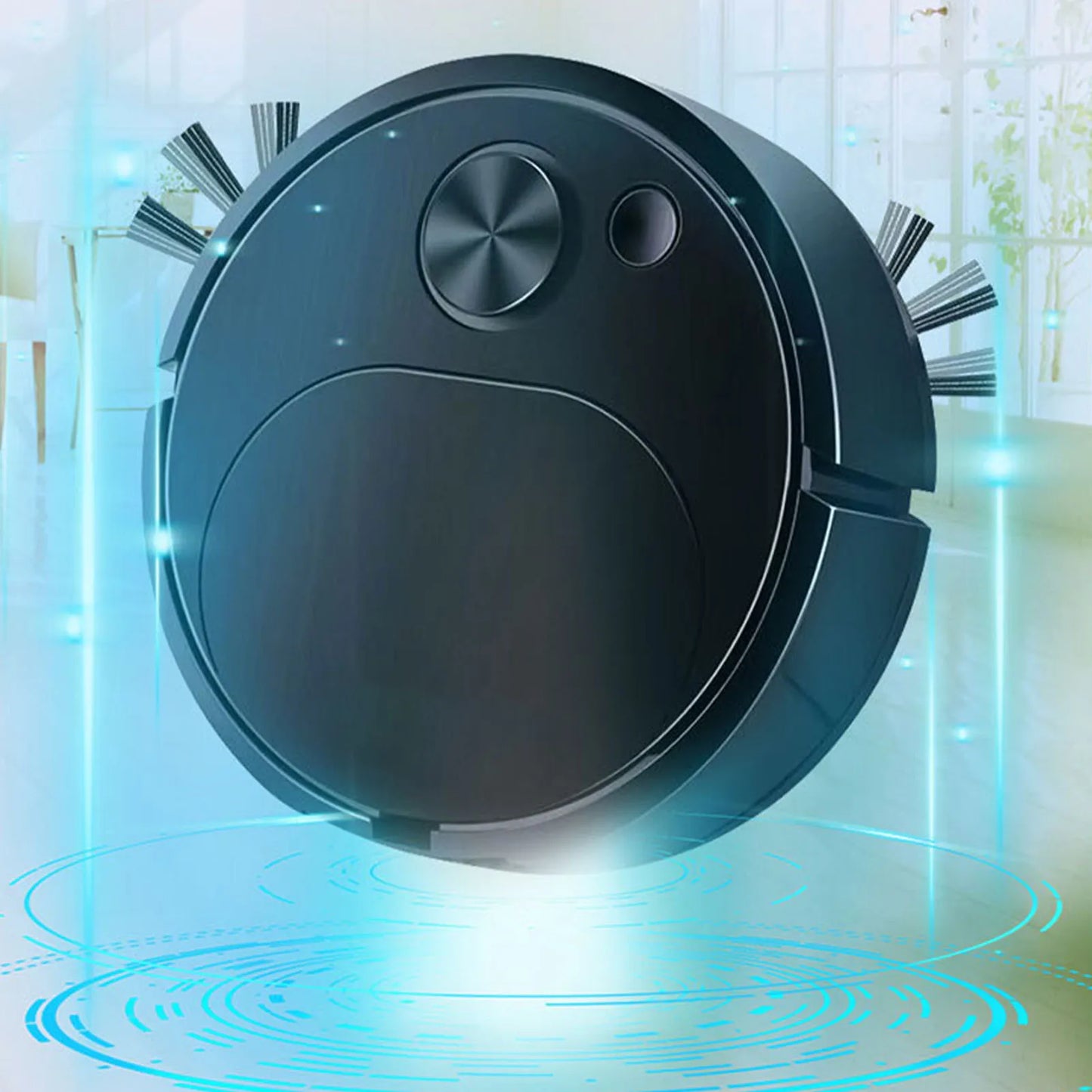 Automatic Vacuum Cleaner Compact Strong Suction Power Sweeping Robot 3 in 1 Rechargeable Low Noise