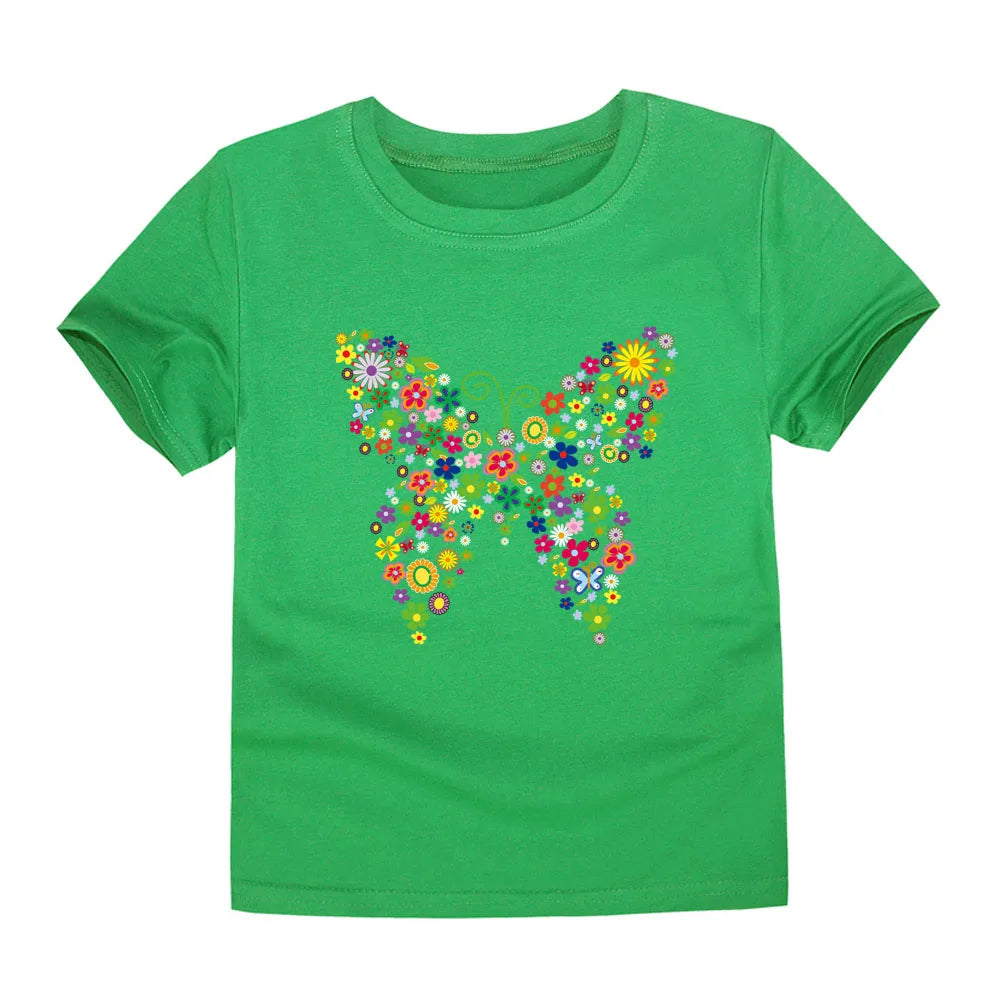 100% Cotton Toddler Girl T- Shirts