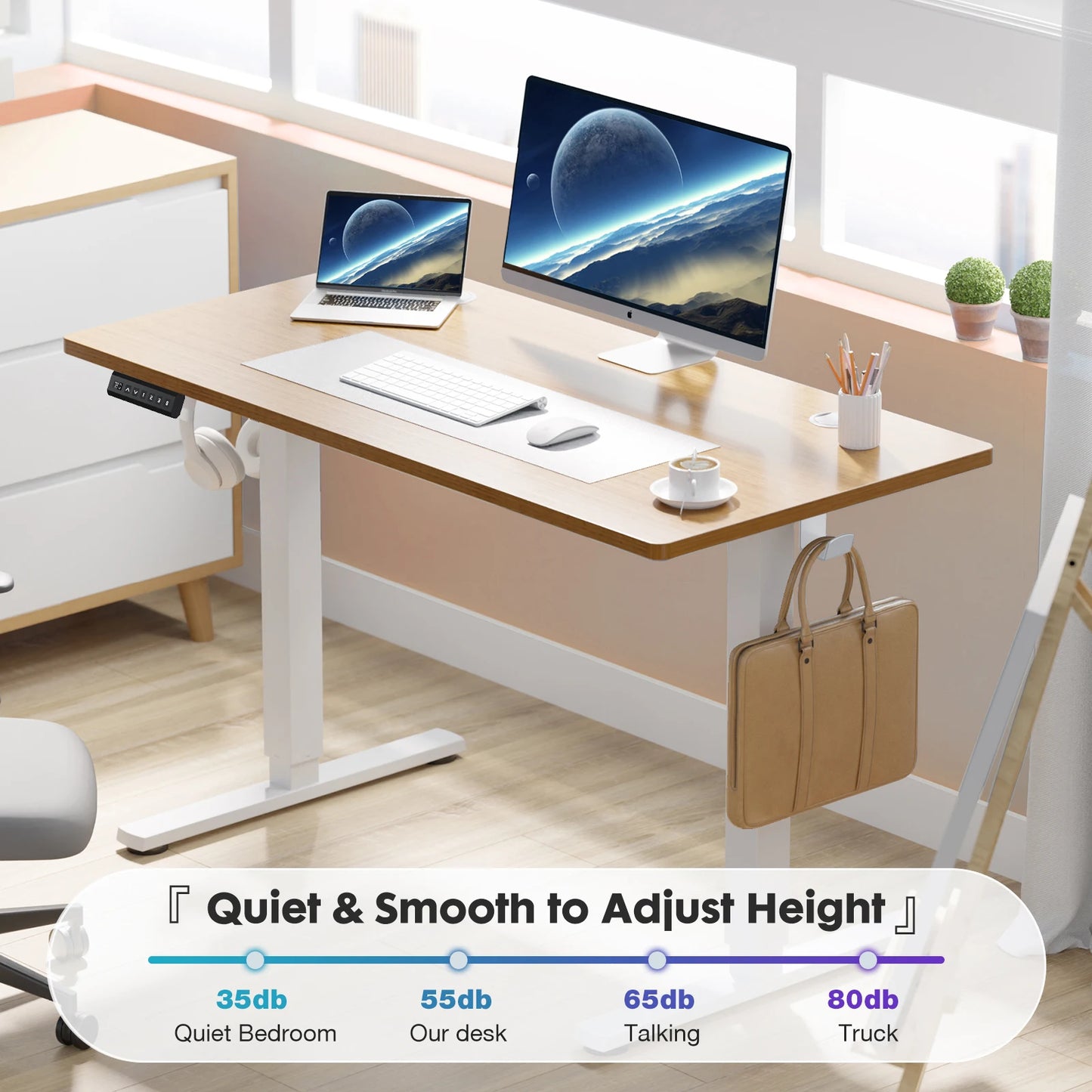 Electric Standing Desk Height Adjustable 40x24 Inch