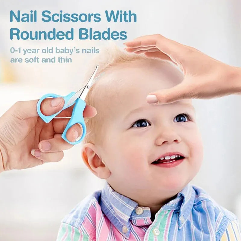 10 Pcs Newborn Baby Nail Hair Daily Care Kit Infant Grooming Brush Comb Safe Nail Clippers Set For Baby Gift