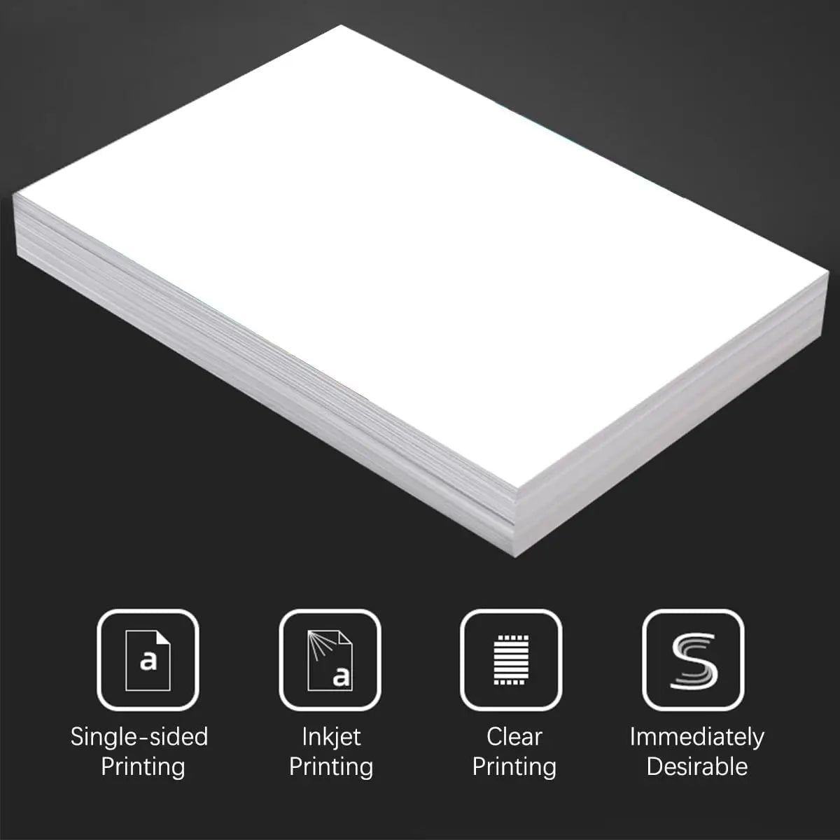 A6(4.13"×5.83")Photo Paper, Waterproof Glossy for Photo Paper,A6 Size 230gsm Waterproof Embossed Card Paper Inkjet Photo Paper