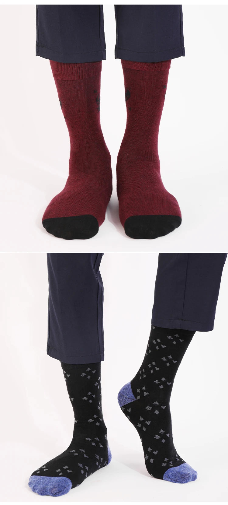 1Pairs Men's Fun Cool Breathable CottonCasual Socks Fun Patterns