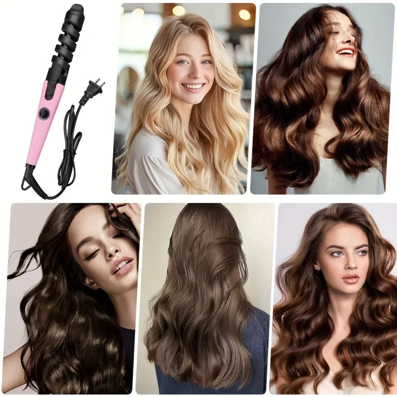 Automatic Hair Stylish Curling Iron, Hair Straightener & Curling 2 In 1