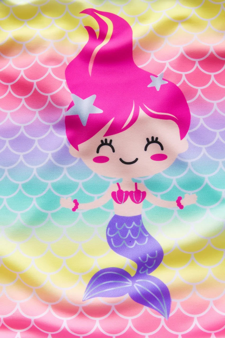 Girl Swimsuit One-Piece Mermaid Fish Scale Unicorn Children's Swimwear 2 - 8 Years