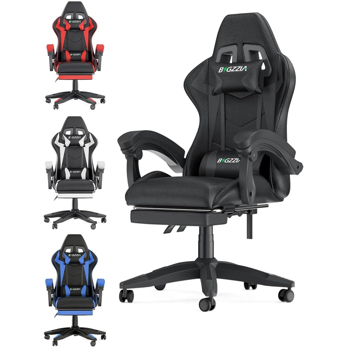 Ergonomic Computer chair with Lumbar Cushion Headrest