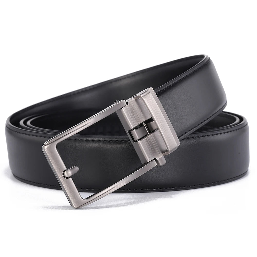 Men Luxury Buckle Genuine Leather Belt