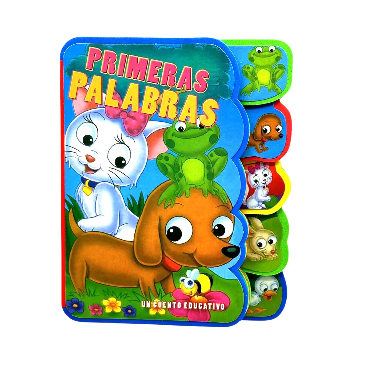 Spanish Children's Cardboard Picture Story Book Animals/Insects Educational Preschool Learning Book Stimulates Kid's Interest