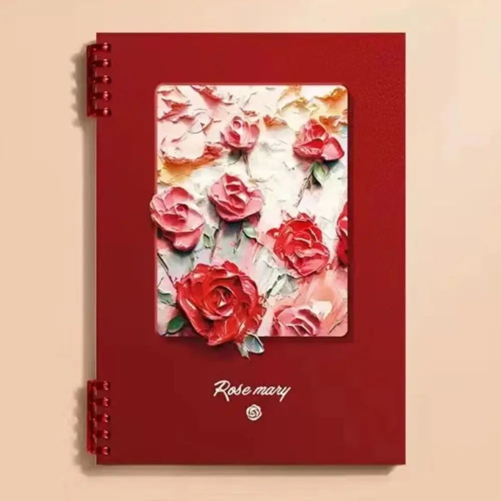 Oil Painting Loose-leaf Book A5/B5/A4 Thickening Cover Filler Paper Notebook Somnambulist Rose Mary Student Diary Notepad