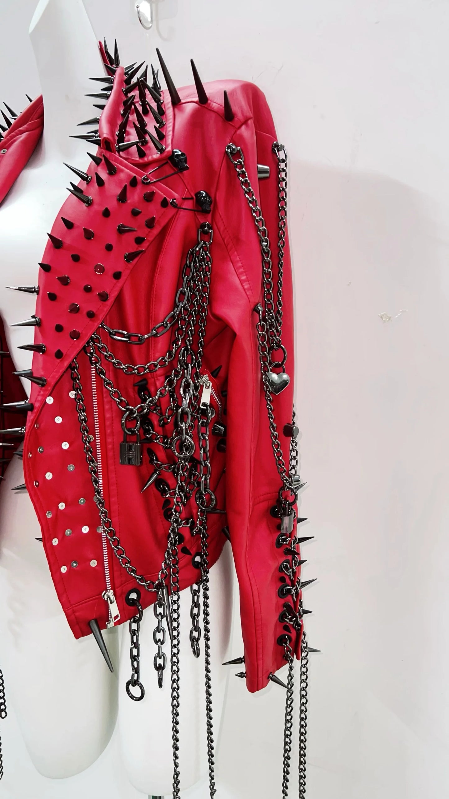 Vintage Leather Jacket gothic style