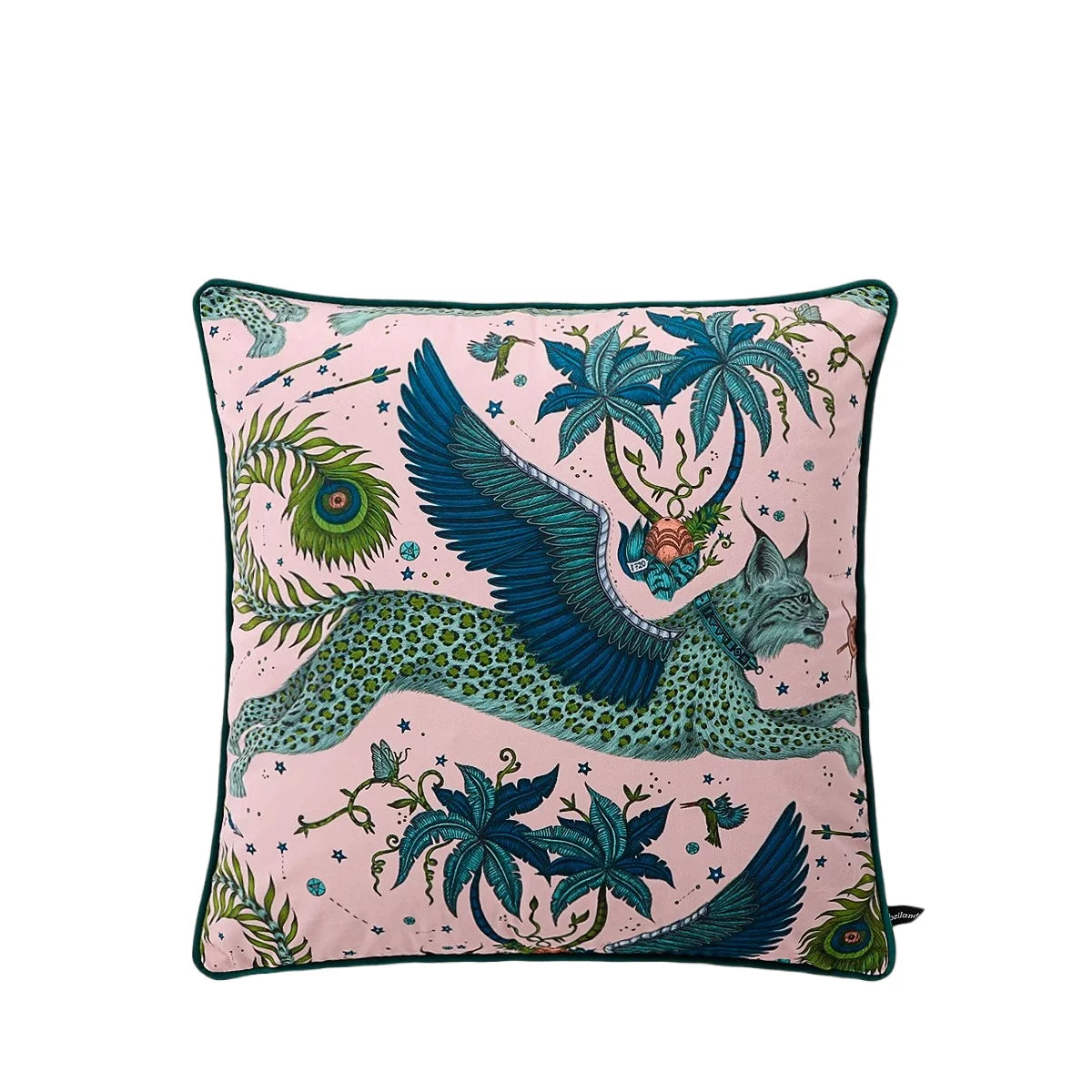 Tiger Home Cushion Velvet Cover Cheetah With Ginger Jar Decorative Pillow Case