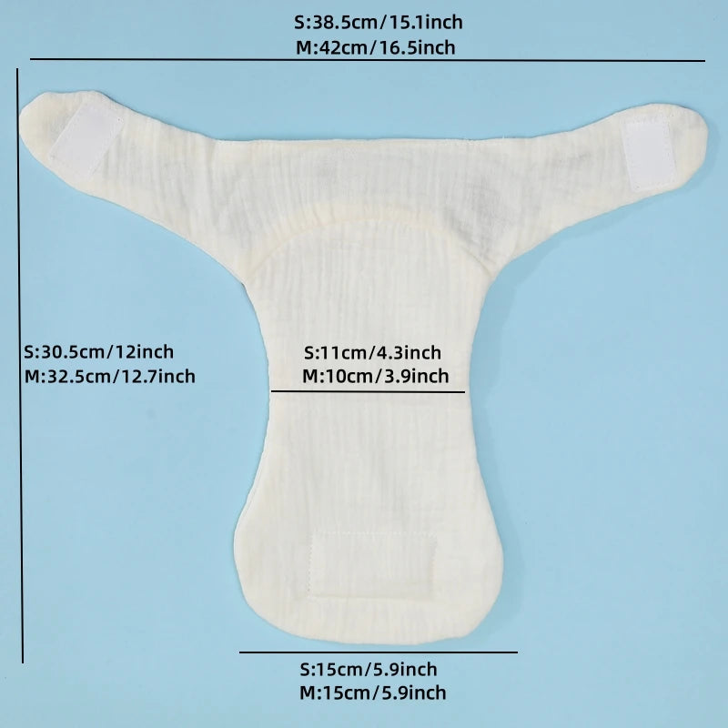 Summer Cotton Baby Reusable Taped Diaper Cartoon Training Pants