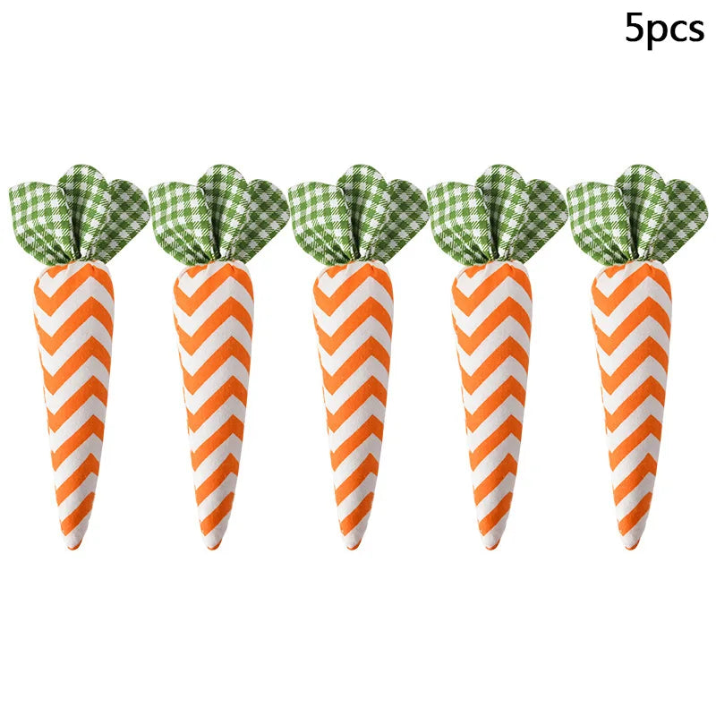 1/5pcs Easter Spring Carrot Ornaments