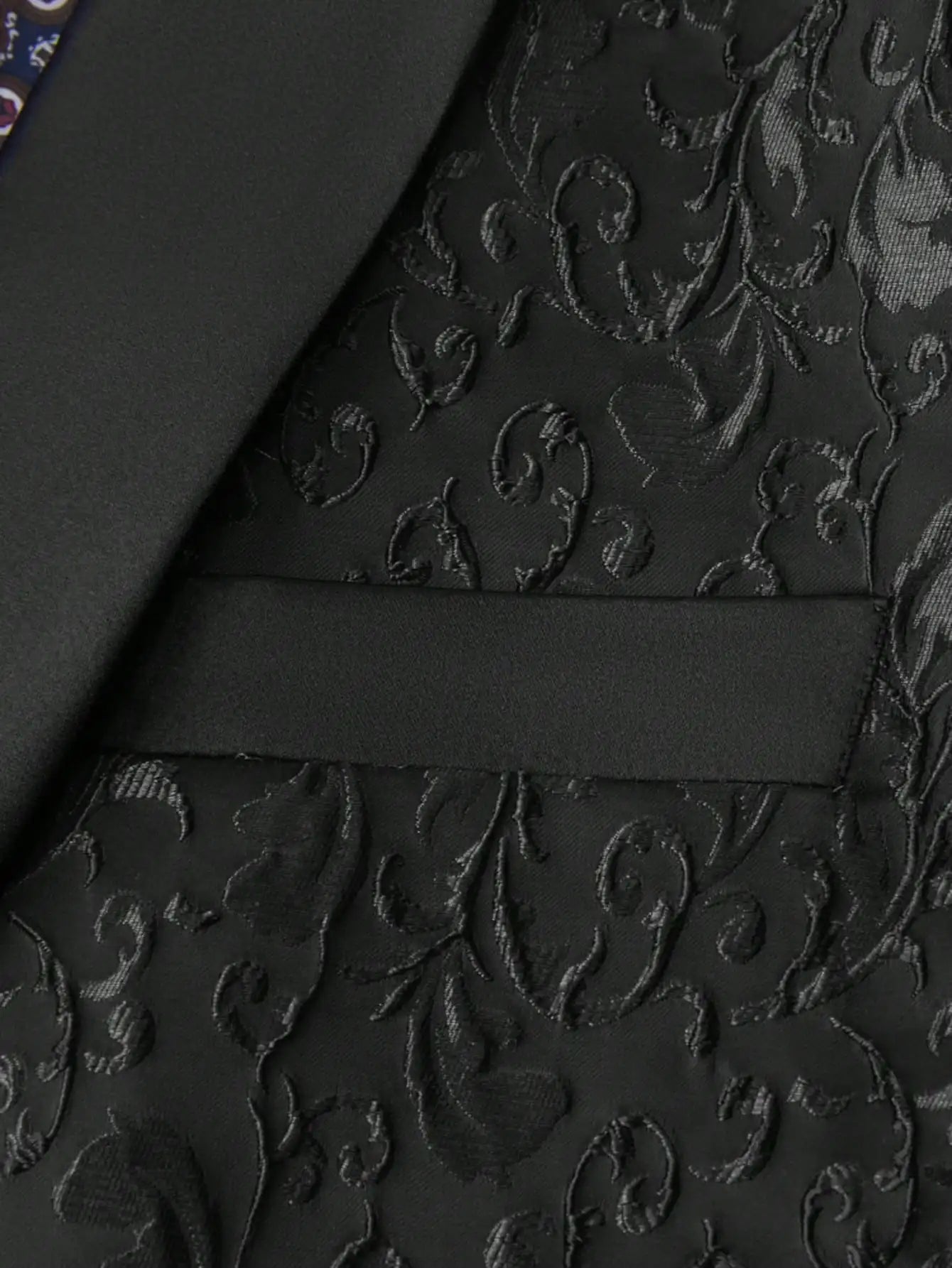 Men's Party Floral Paisley pattern tuxedo jacket, single-button dress suit jacket