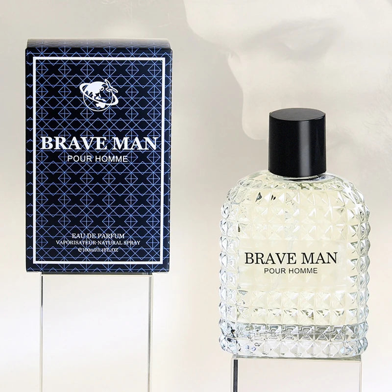 100ML Brave Man Wolf Smoke Perfume Charming Cologne Long-Lasting Fragrance Woody Floral Scent