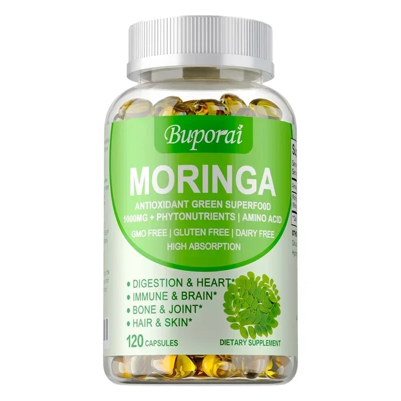 Moringa - Boost Immune System, Support Bone Health, Promotes Digestive Health, Helps Detox, Fat Burn
