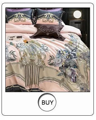 Luxury Three-line Embroidery Solid Color 1000TC Egyptian Cotton Bedding Set Duvet Cover Bed Sheet/Fitted Sheet Pillowcases 4Pcs