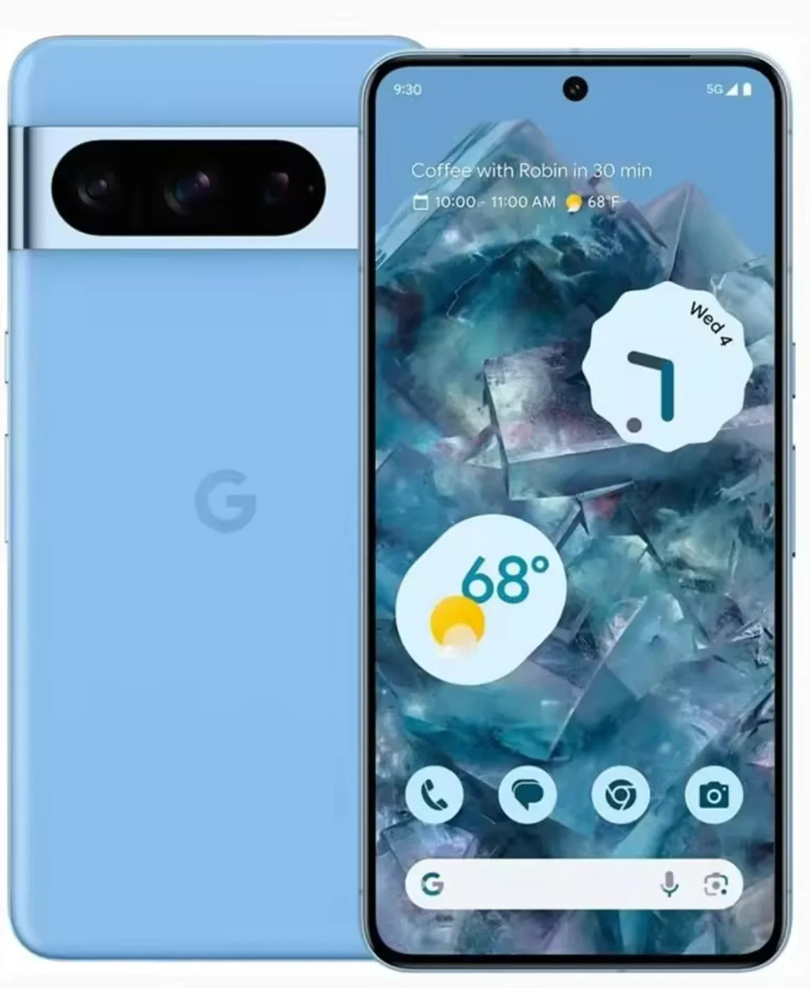 Google Pixel 8 Pro 128G ROM 5G 8pro Unlocked Mobile Phone 6.7" Google Tensor G3 12GB RAM 50MP&Dual 48MP Triple e-Sim Celphone