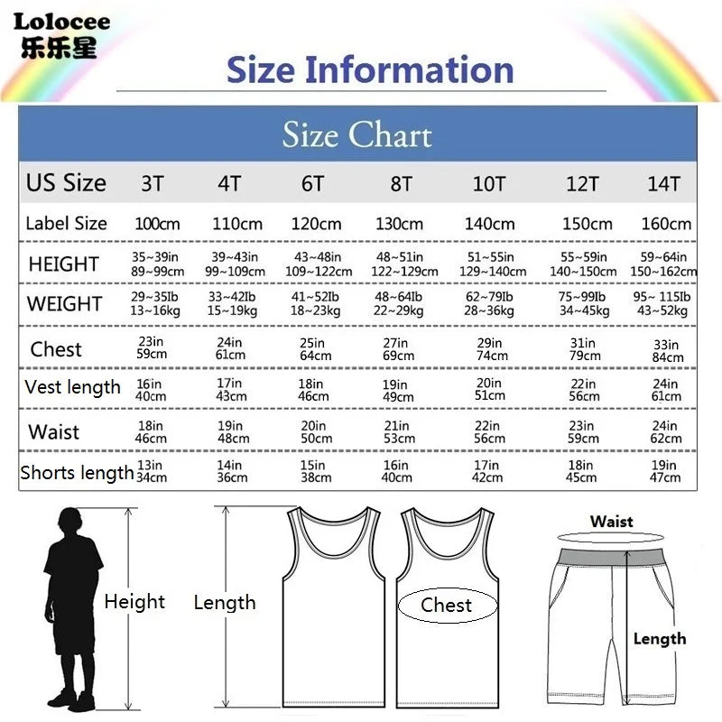 Summer Girls 2PCS Vest Set Perfume Bottle Print Sleeveless Top and Shorts
