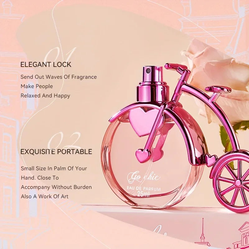 25ML Bike Styling Women's Perfume Pink Floral Fresh Fragrant