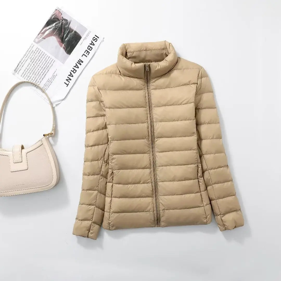 Women Ultra Lightweight Packable Puffer Coats Slim Fit
