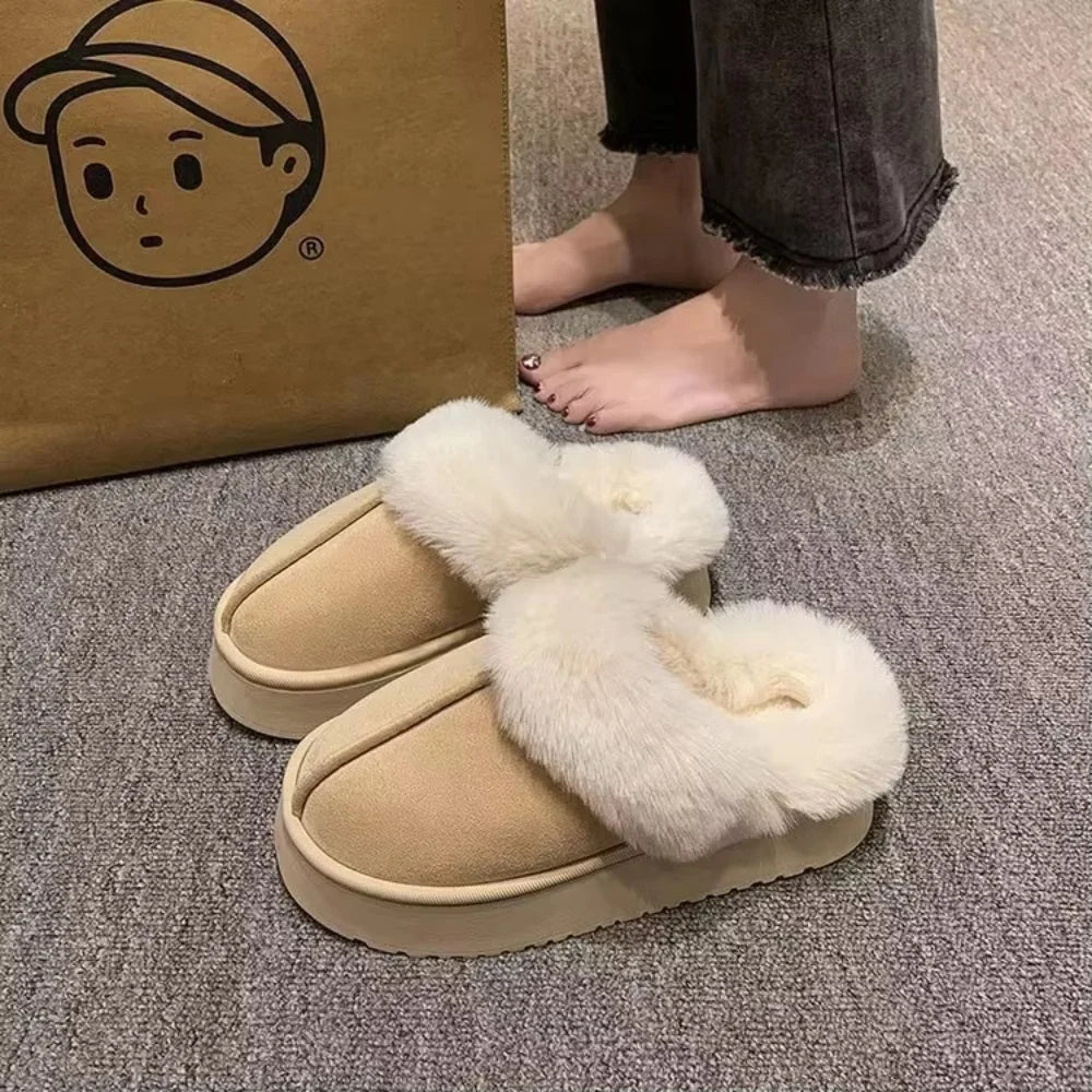 Winter/Autumn Warm Women Fashion Slippers Shoes Indoor/Outdoor EVA Thick Sole Anti-Slip Unisex