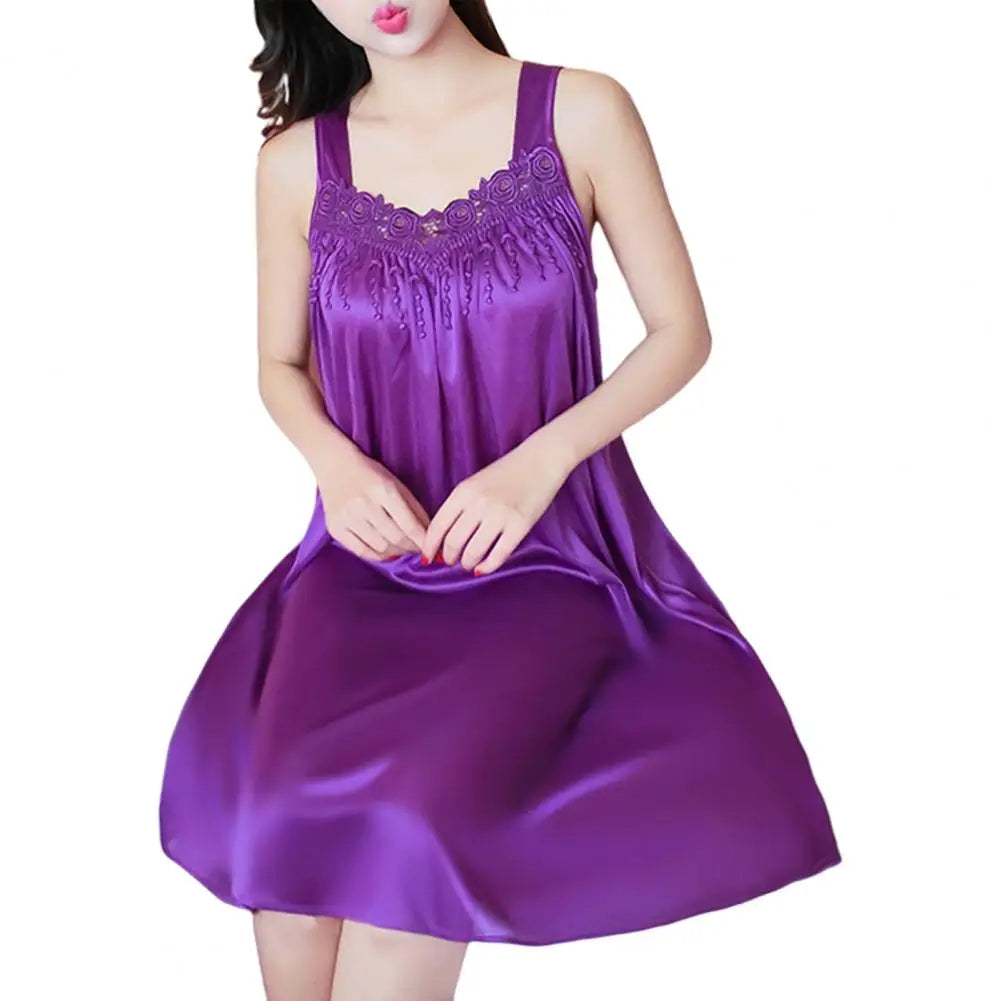 Women Summer Pajama Night Dress Comfortable Gown
