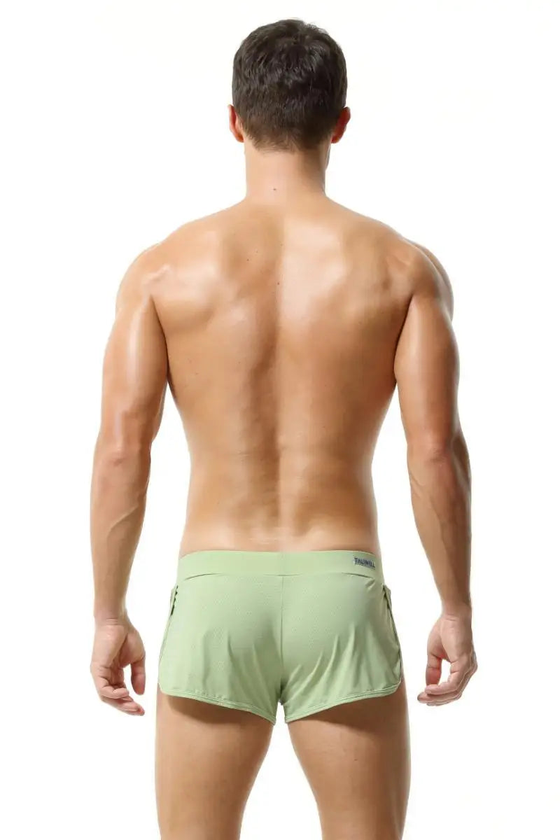 Men's Loose Sleepwear Shorts Mesh Breathable Pajamas Shorts