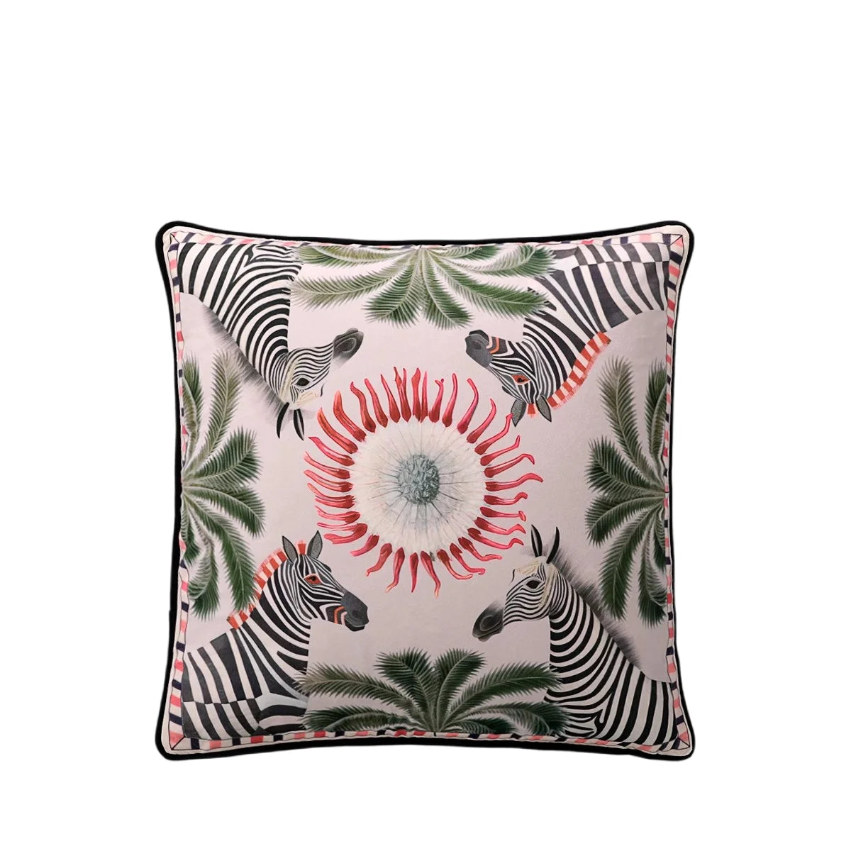 Tiger Home Cushion Velvet Cover Cheetah With Ginger Jar Decorative Pillow Case