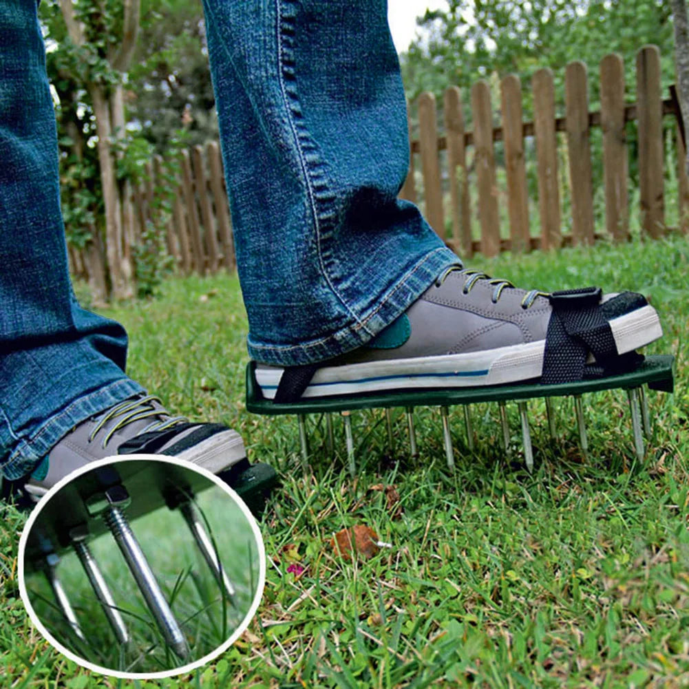 Garden Long Nail Aerator Grass Shoes Loose Soil Tool 5cm Yard Grass Cultivator