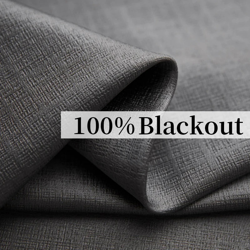 Custom Size Geometric Patterns Jacquard Thicken Bedroom Curtains for Living Room Bedroom Room Windows