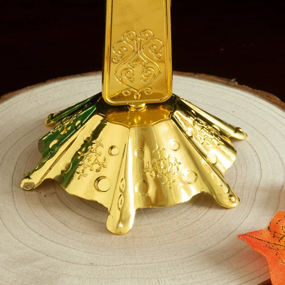 Orthodox Church Cross Gold Planting With Stand Decoration