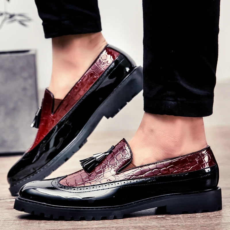 Men's fashion loafers low cut breathable formal comfortable anti-slip shoes