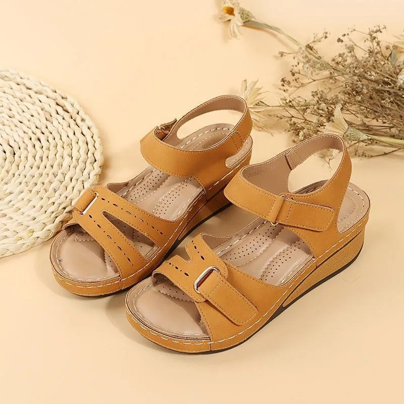 Women Soft Comfortable Stitching Sandals Open Toe