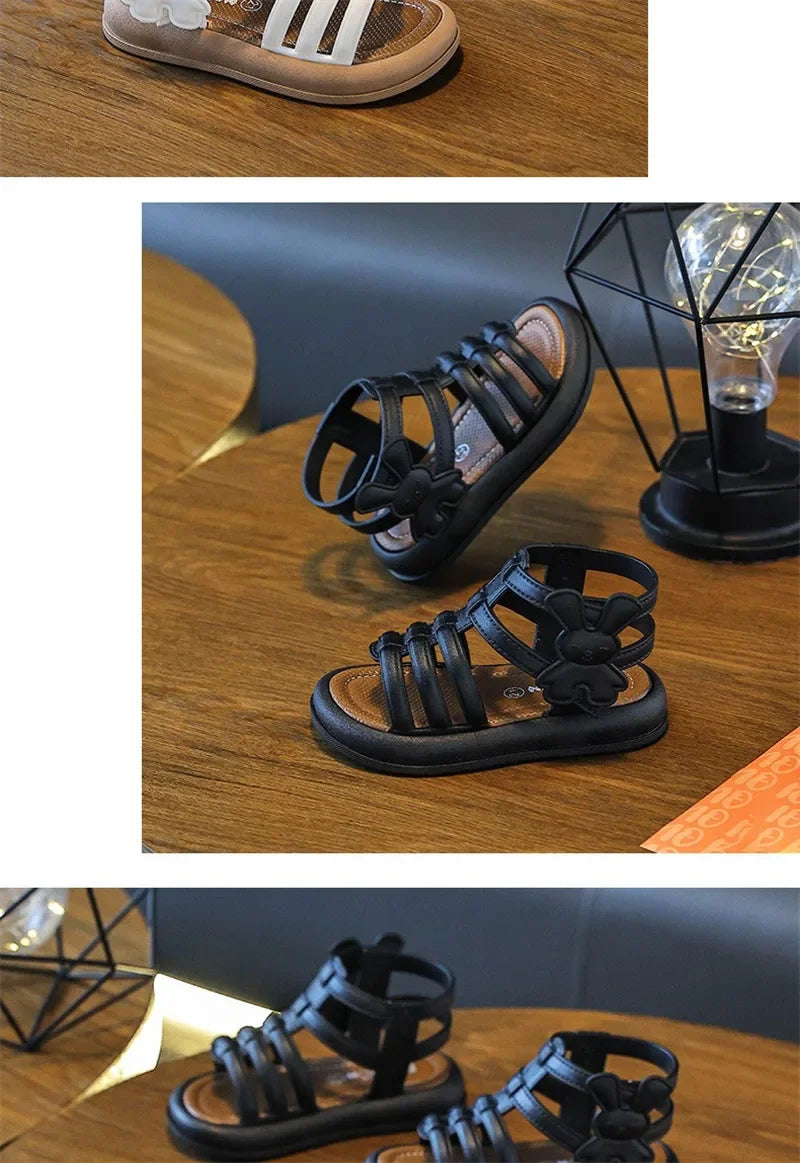 Summer Girls Soft Bottom Sandals Open-toe 1-3 yrs