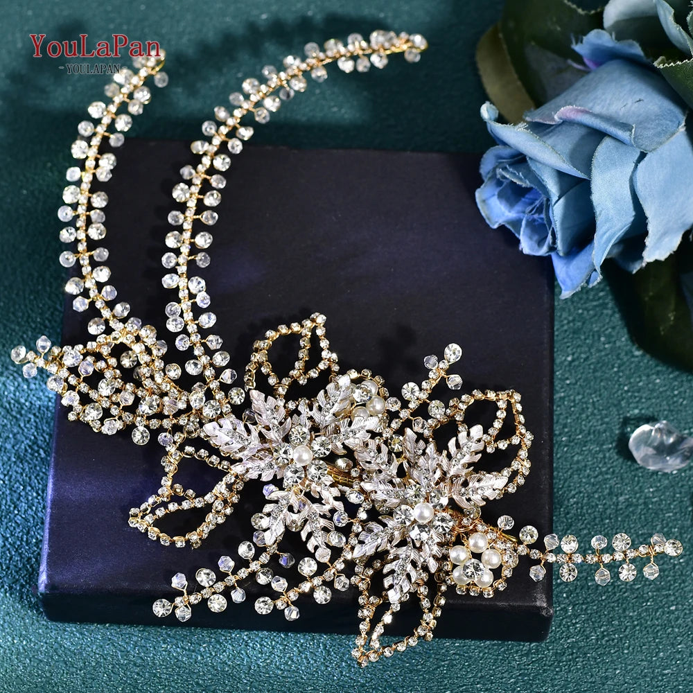 Wedding Hair Accessories Rhinestone Tiara Bridal Headdress Pageant Crown Hair Clip