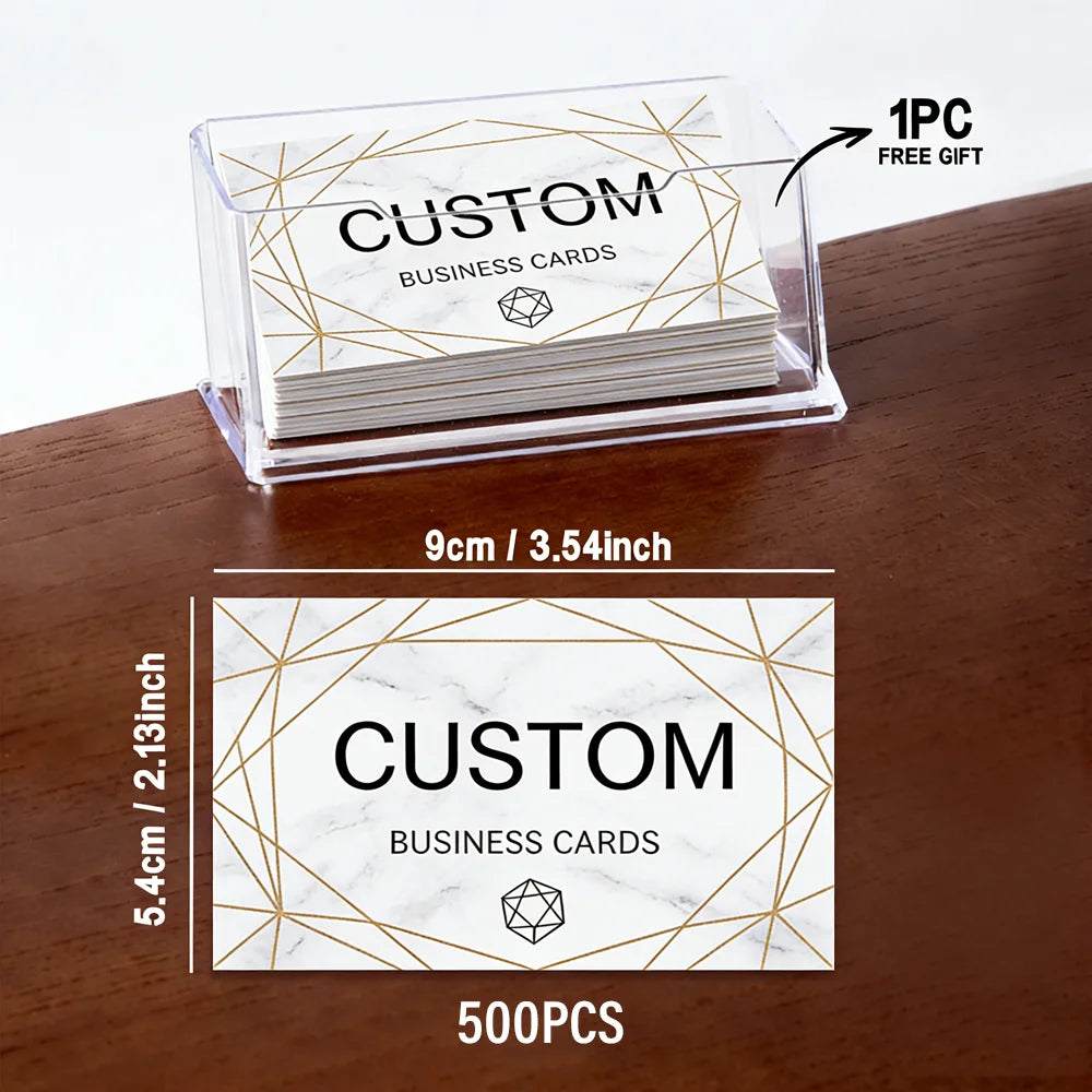200pcs, Custom Business Cards/Cards, Business Cards, Desktop Business Cards, Thank You Cards, Business Cards, Waterproof Surface