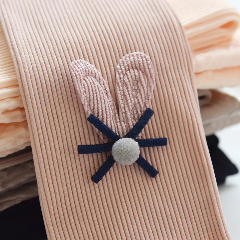 Girls Cotton Leggings Elastic Waist