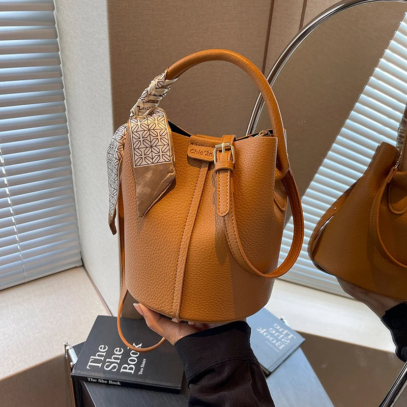 Retro Women's Handbag Bag High-End Soft PU Leather