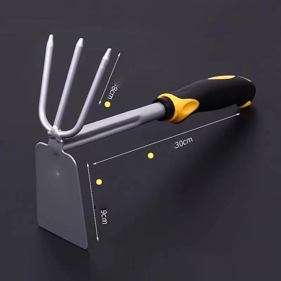 Tree Planting 4-piece Outdoor Tools Hoe Spade Dual-purpose Gardening Digging & Weeding Tool Small Shovel Potted Plant