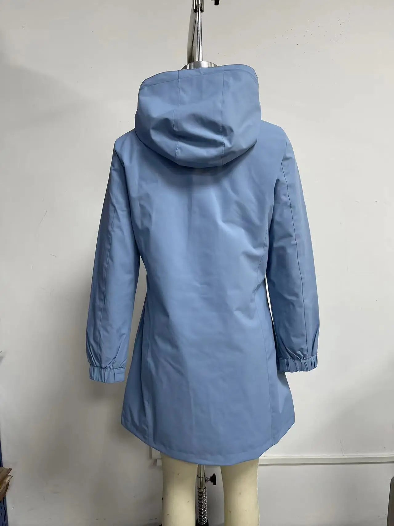 Spring Women's Hooded Long Jacket, Size S-3XL