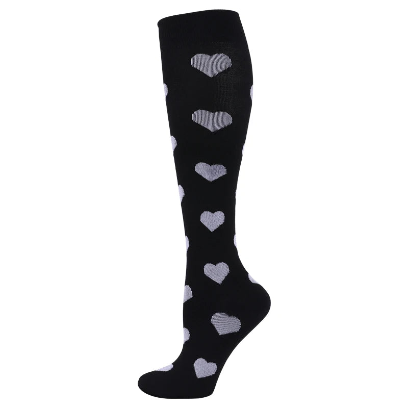 New Compression Socks Men Women Graduated 20-30 Mmhg Fit For Medical Edema Diabetes Varicose Veins, Running Compression Socks