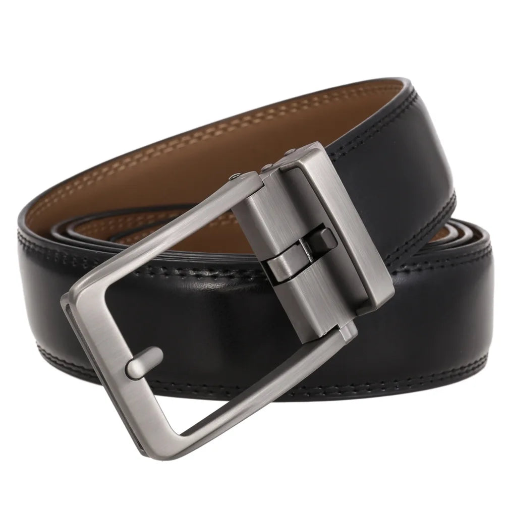 Men Luxury Buckle Genuine Leather Belt