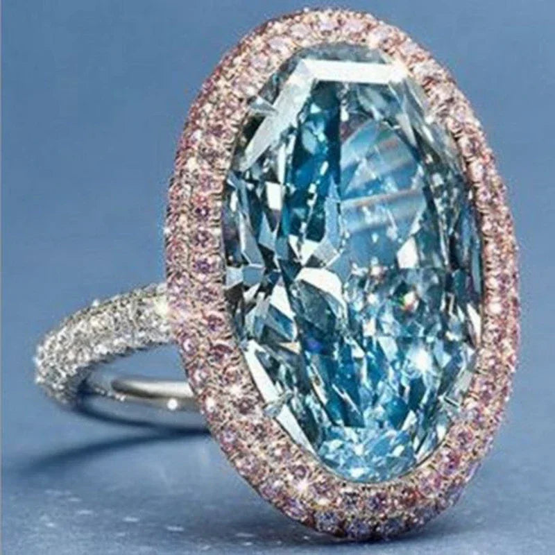Gorgeous Exquisite High-end Women Crystal Zircon Rings