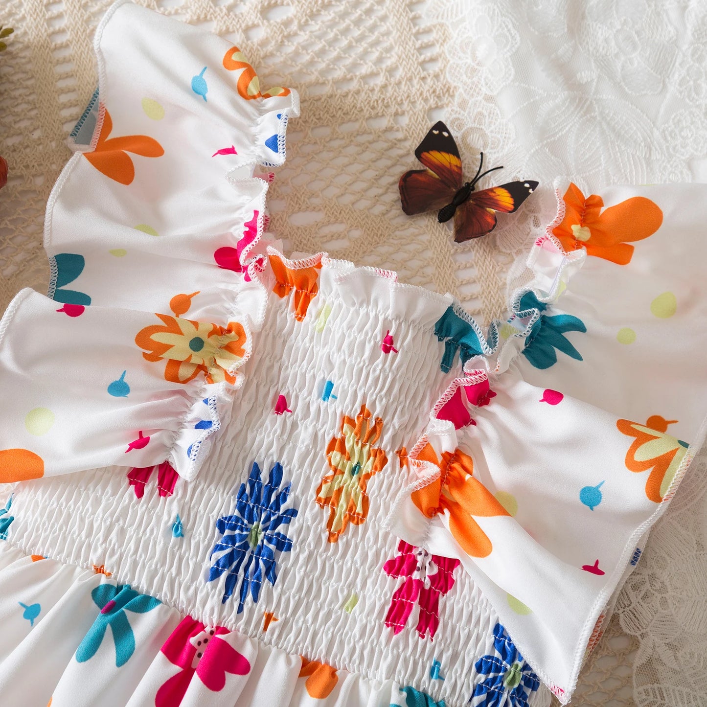 Colorful Summer Cool Refreshing Sweet Casual Dress 3-8 Years