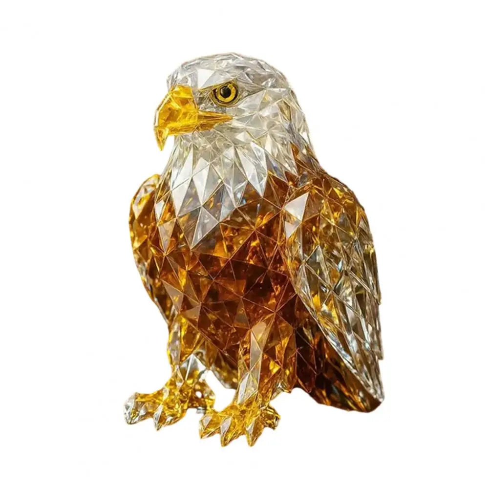 Artificial Crystal Animal Sculpture Clear Glass Figurine Statues for Home Office Decoration Ornament