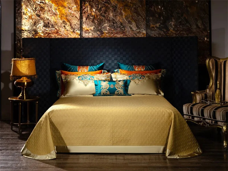 Royal Luxury Comforter Bedding Embroidery Duvet Cover Set 4/6/10Pcs
