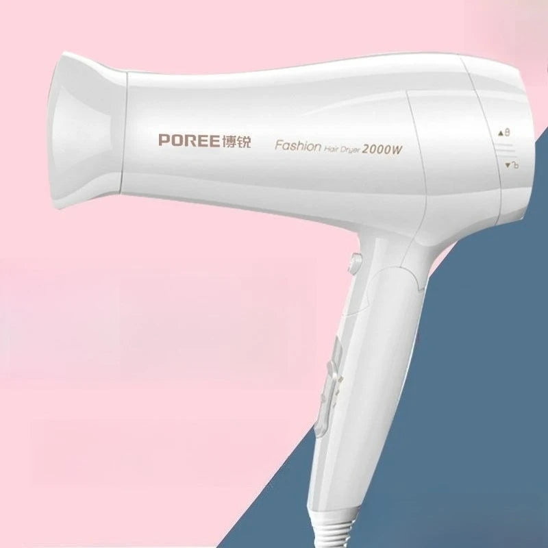 POREE 2200W Foldable Hair Dryer - 6 Speed Temperature Control Constant Temperature Dual Overheat Protection Powerful Fast Drying